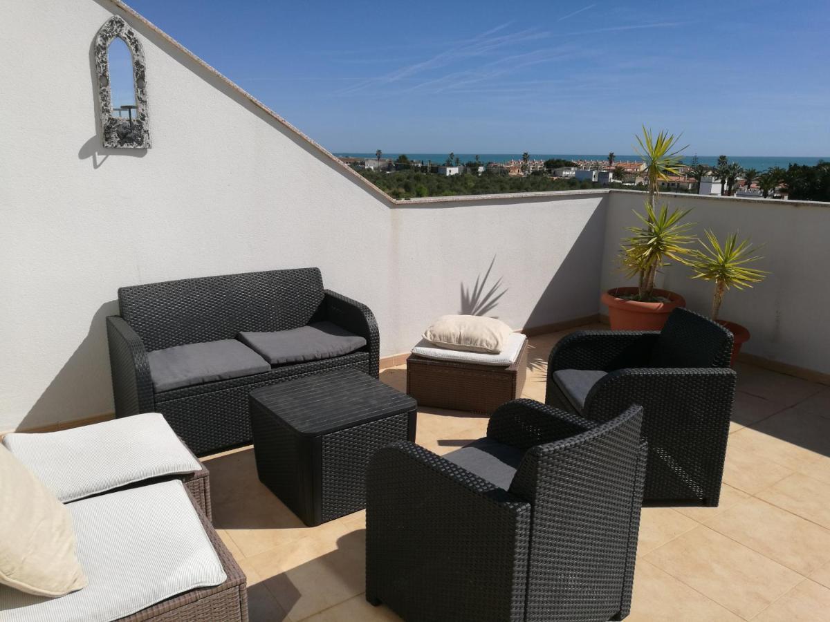Apartamento con piscina y terraza con vista al mar Vinarós Esterno foto